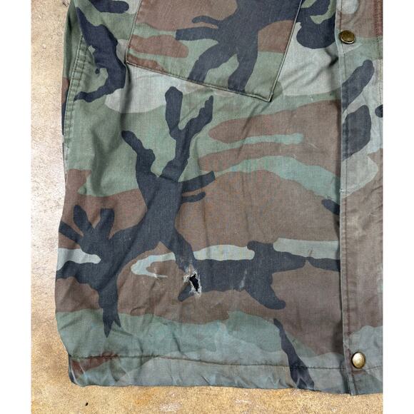 VTG US Army Chemical Protective Jacket Olive Drab‎ Large 80s Military Surplus - Picture 3 of 10